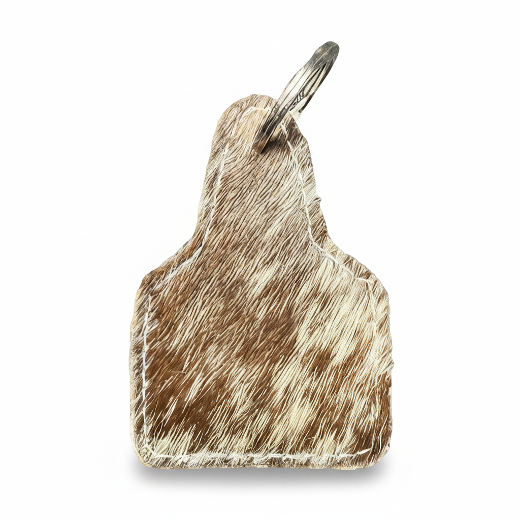 Handcrafted Cowhide Cow Tag 3.25" x 2.25"
