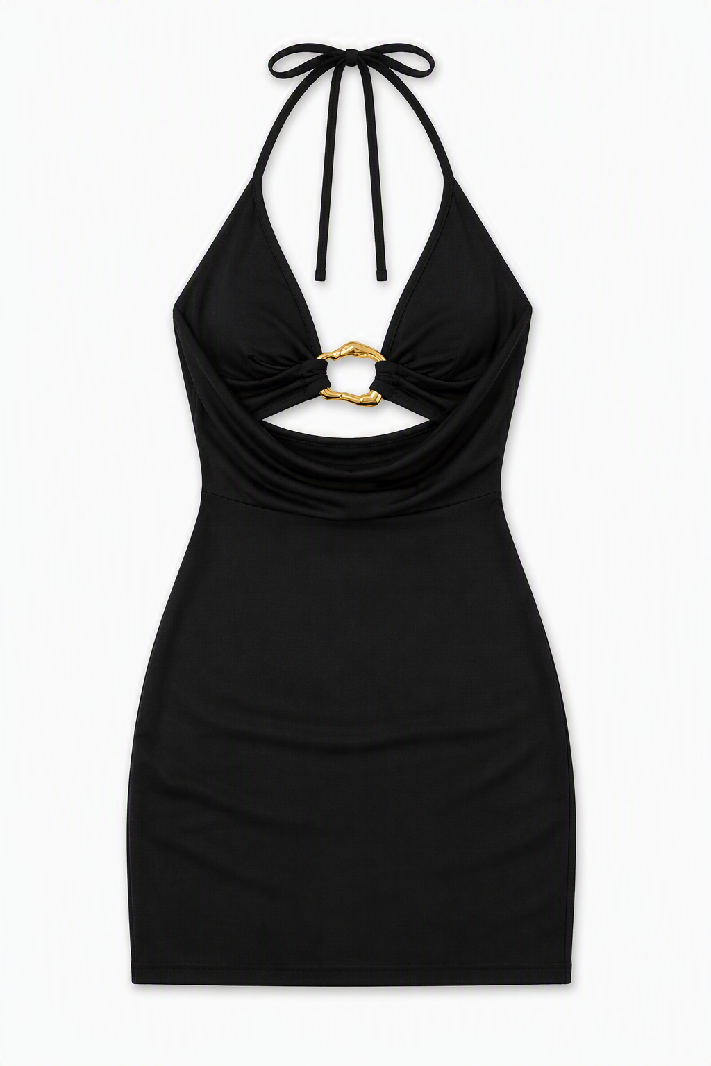 SOLY HUX Women's Halter Mini Dress Black Size Small (Pre-owned)