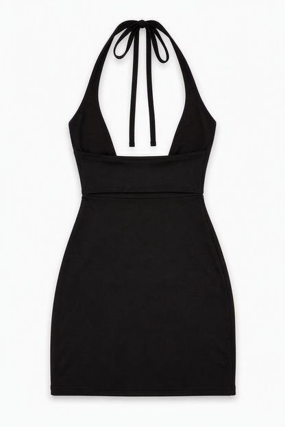SOLY HUX Women's Halter Mini Dress Black Size Small (Pre-owned)
