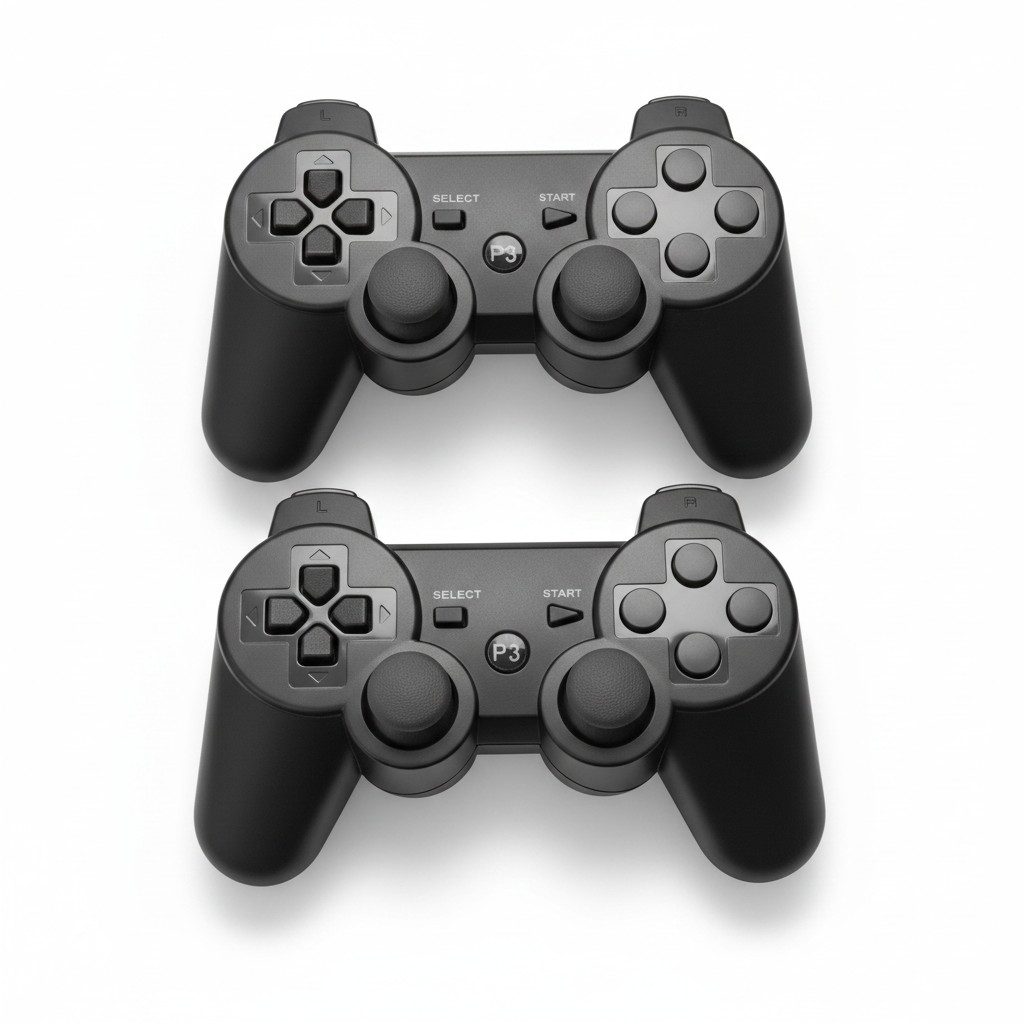 PS3 Wireless Controller 2-Pack – Double Shock Rechargeable Gamepad