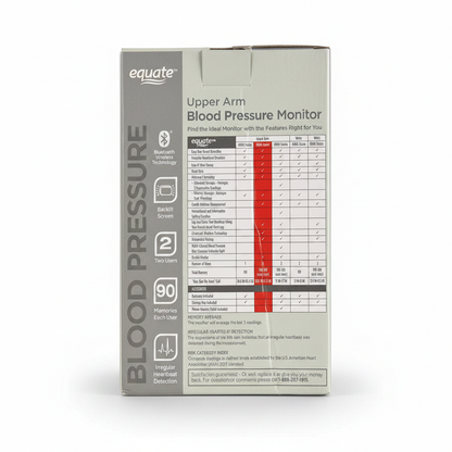 Equate Blood Pressure 6000 Series Wireless (New / Open Package)