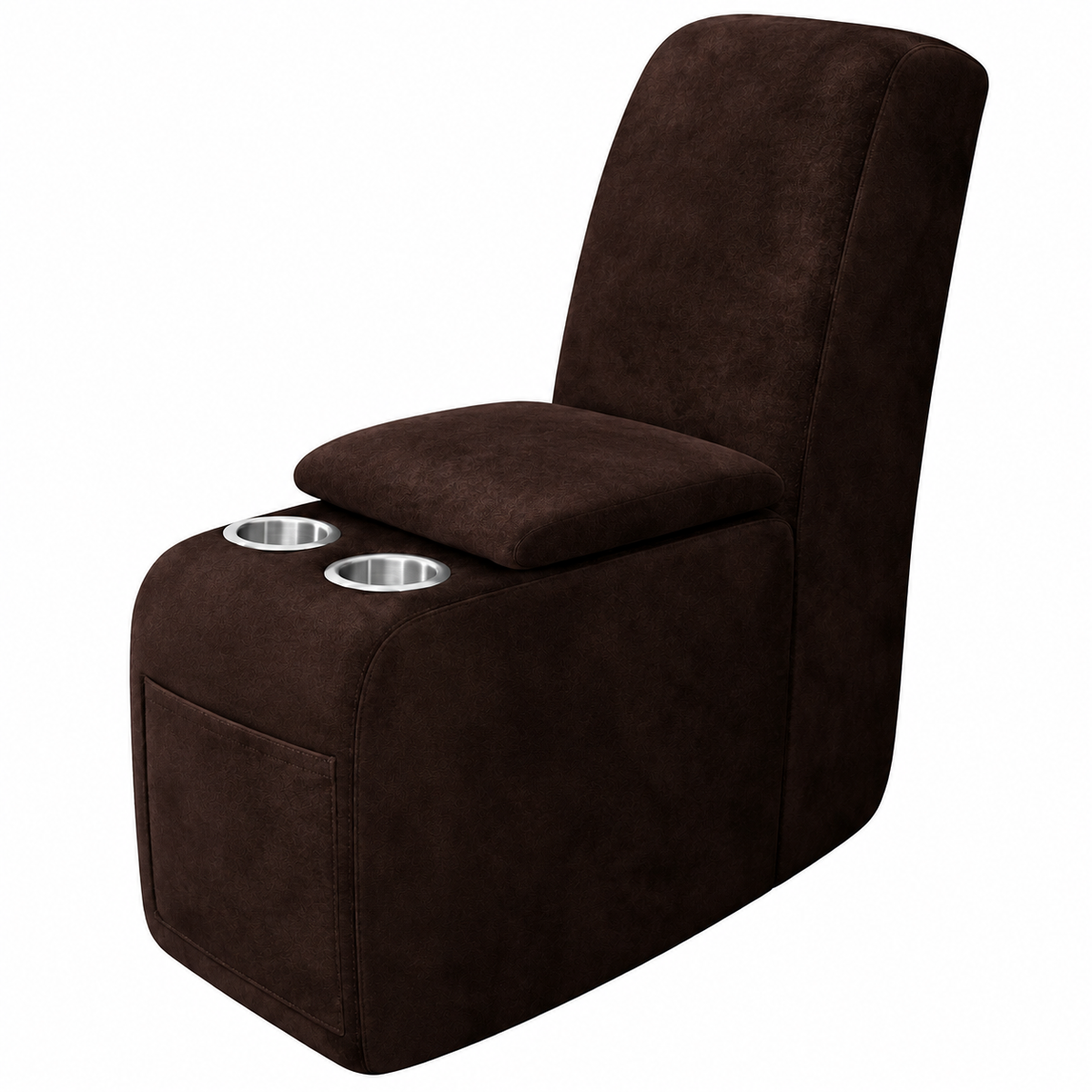 ANARACHON Leather-Look Recliner Console Slipcover, Chocolate
