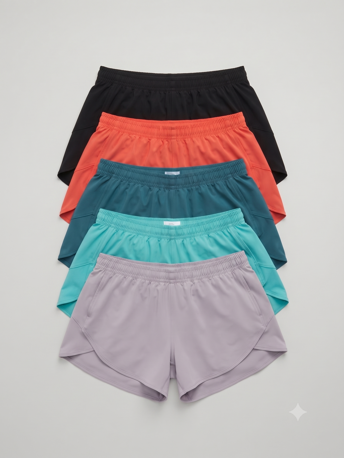 Women's High Rise Lined Shorts 5-Pack – Size XL