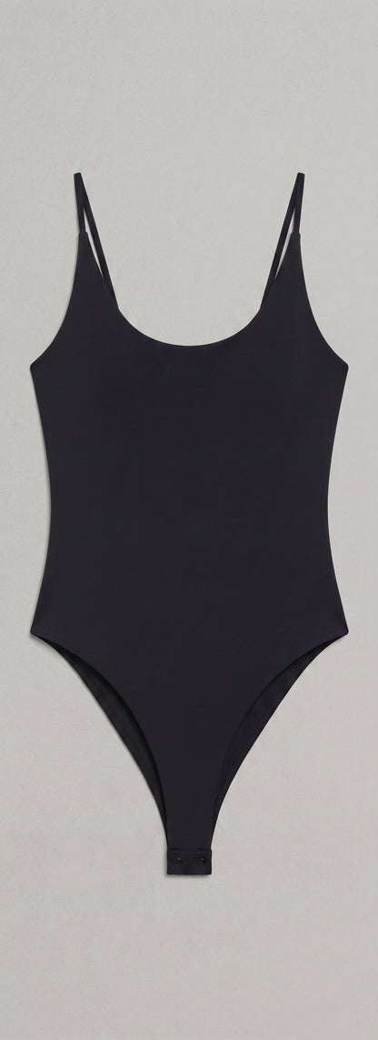 SUUKSESS Women’s Sexy Backless Thong Bodysuits Scoop Neck Sleeveless Size M