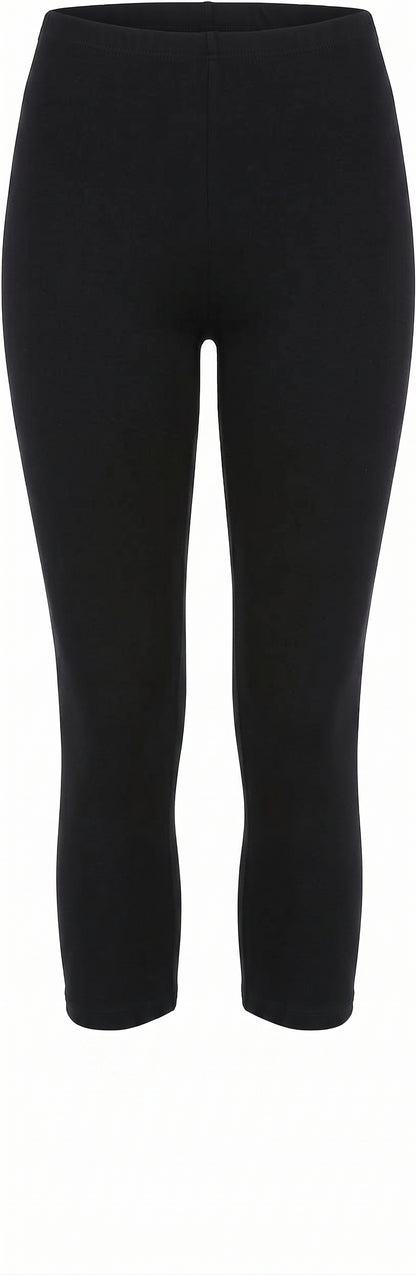 Kotii Lightweight Capri Leggings | 3/4 Crop Stretch Yoga Pants | S/M