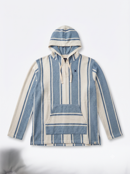 Men's Hurley OG Hooded Hoodie Surfer Beach Poncho Sweatshirt Size 2XL