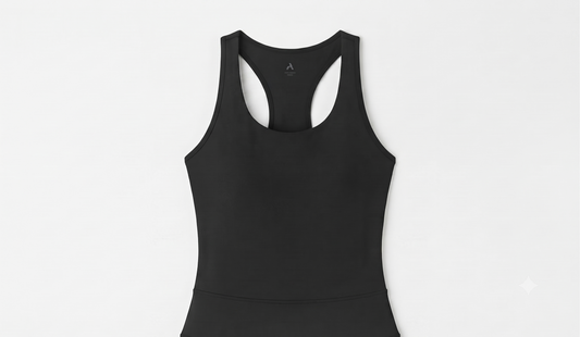 Women's ABOCIW Racerback Workout Crop Tank Top – Black (Size Medium)