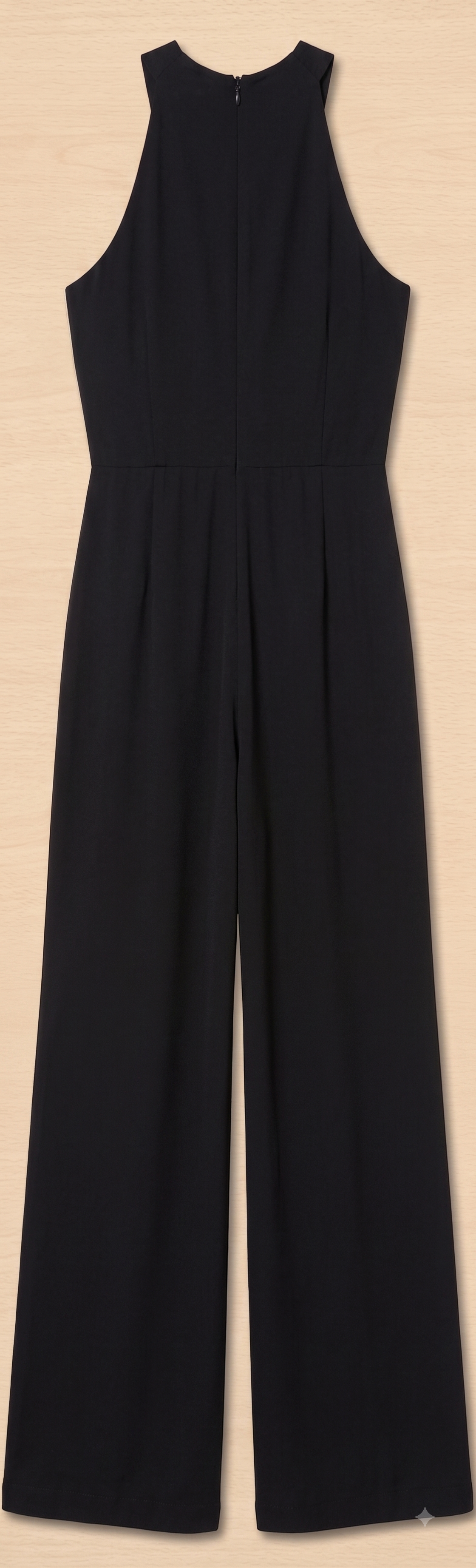 Adrianna Papell Halter Overlay Jumpsuit – Women's Formal, Black, Size 12