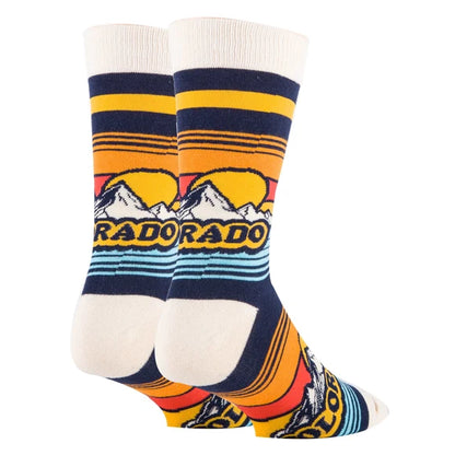 Oooh Yeah! Colorado Novelty Crew Socks – Unisex Adult M/L (1 Pair)