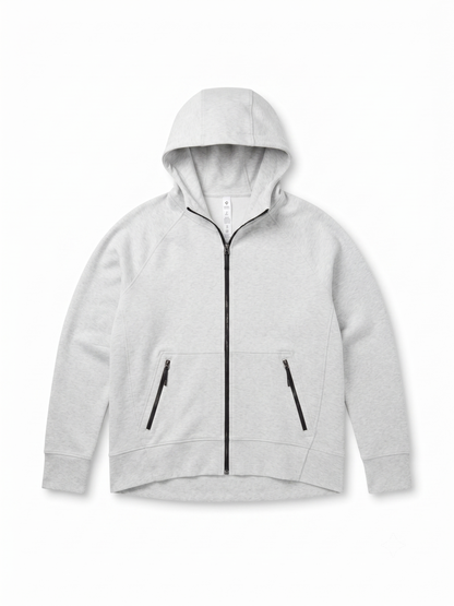 Women's DSG Sport Fleece Full Zip Light Heather Grey Size Medium