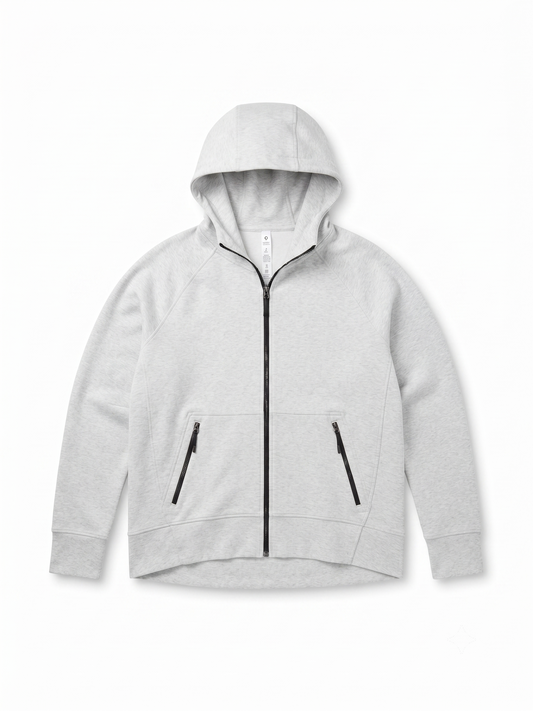 Women's DSG Sport Fleece Full Zip Light Heather Grey Size Medium