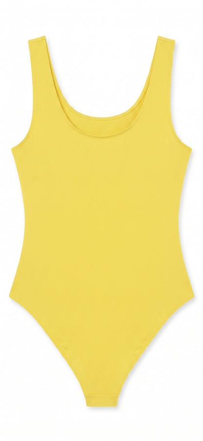 YOGINGO Women's Scoop Neck Sleeveless Backless Bodysuit Tank Top