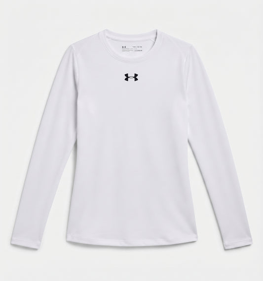 Under Armour Cold Gear Youth Girls , White & Black - Size Youth Small
