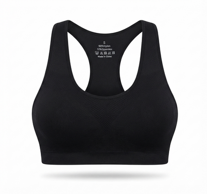 Women's MIRITY 3 Pack Racerback Sports Bras Black Size Small