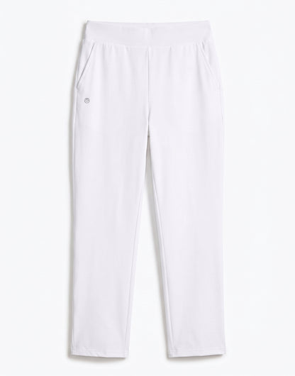 Women's Travel Ankle 7/8 Golf Pants 3 Pockets, White, Size 3XL