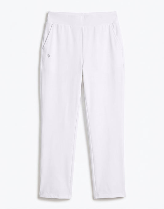 Women's Travel Ankle 7/8 Golf Pants 3 Pockets, White, Size 3XL