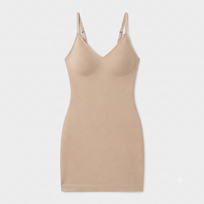 Women's SLIMBELLE Bodice Dress – Tummy Control Shaping Dress, Seamless (Size S)