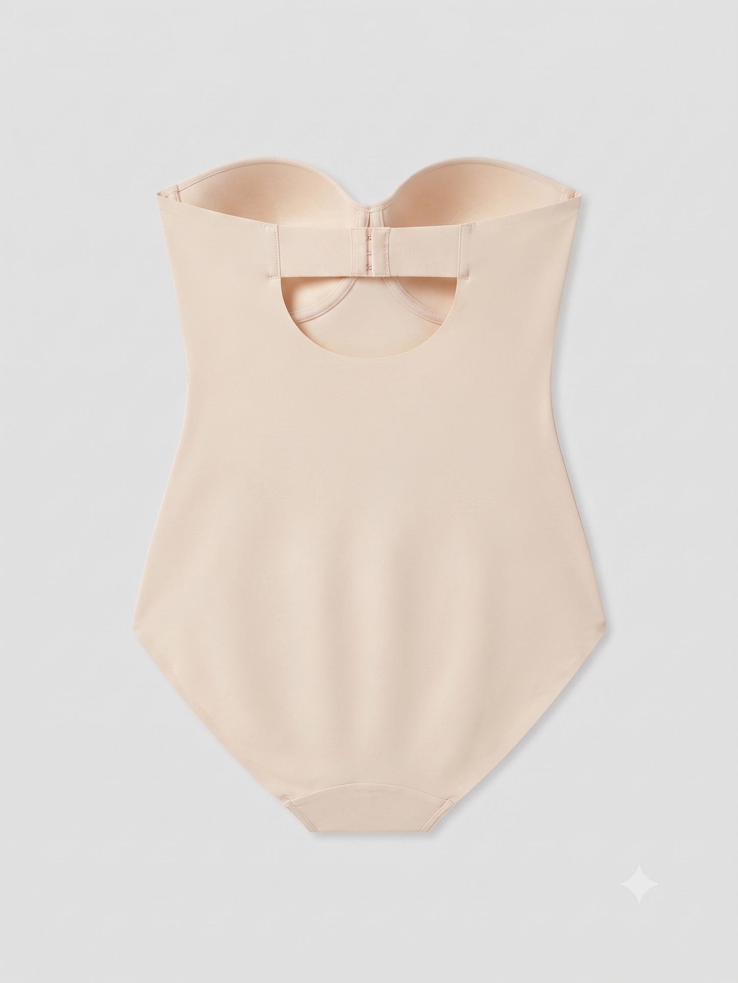 Women's Decorus Strapless Shapewear Bodysuit Beige Size XL