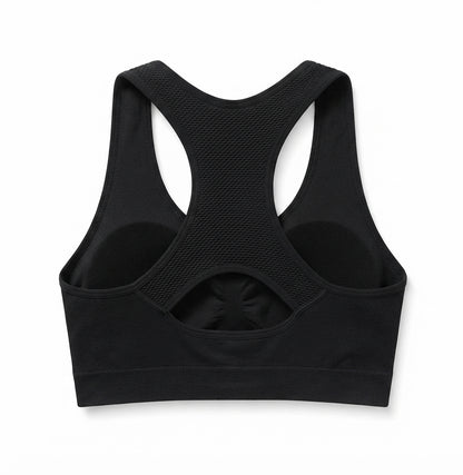 Women's MIRITY 3 Pack Racerback Sports Bras Black Size Small