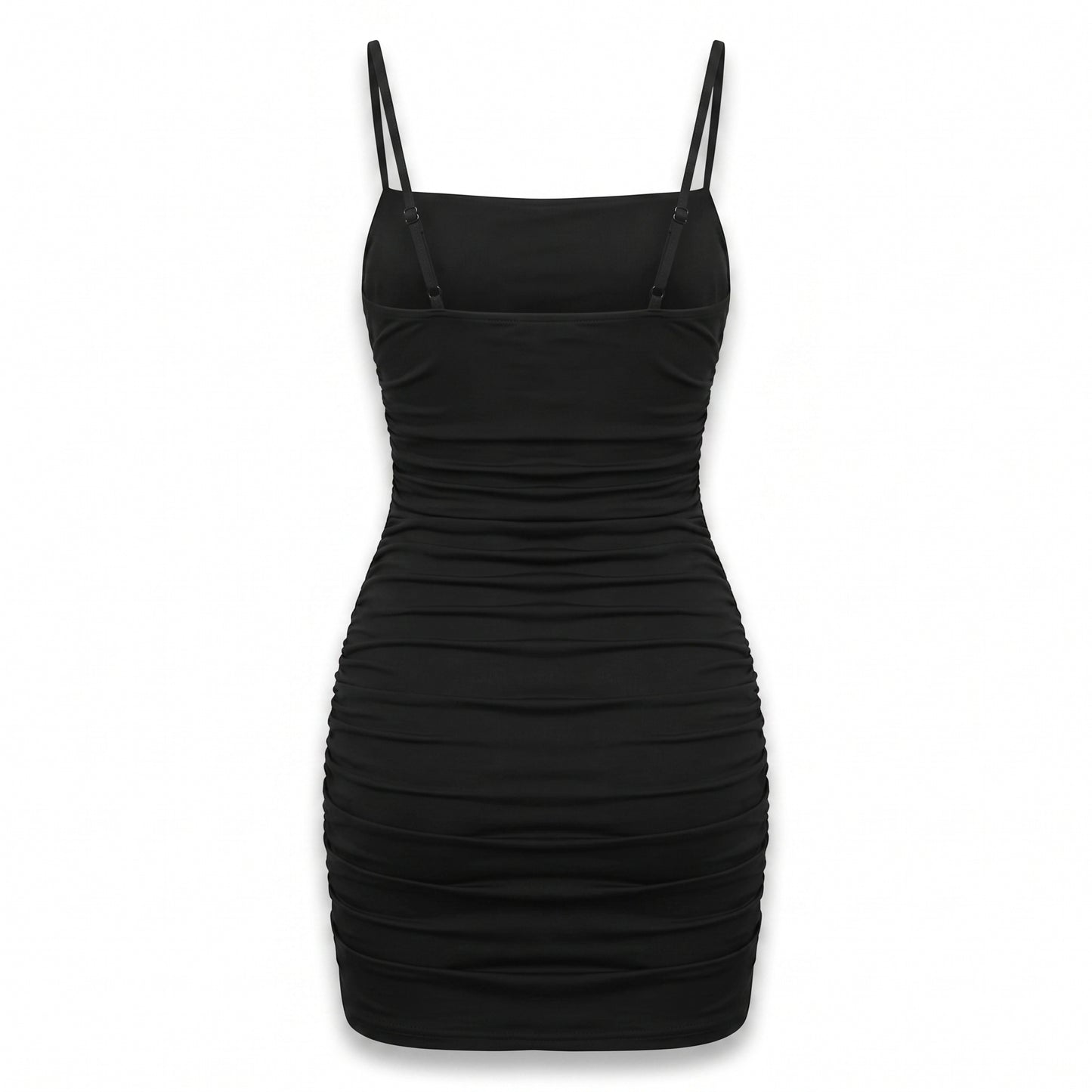 Mizoci Ruched Bodycon Mini Dress | Spaghetti Strap | Club Party | XS (Open Package)