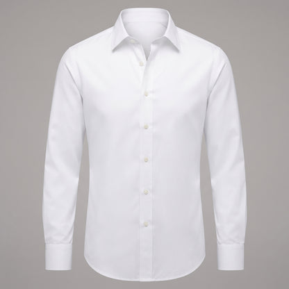 3-Pack Men's Long Sleeve Classic Dress Shirts (Black, Navy, White) Size Small
