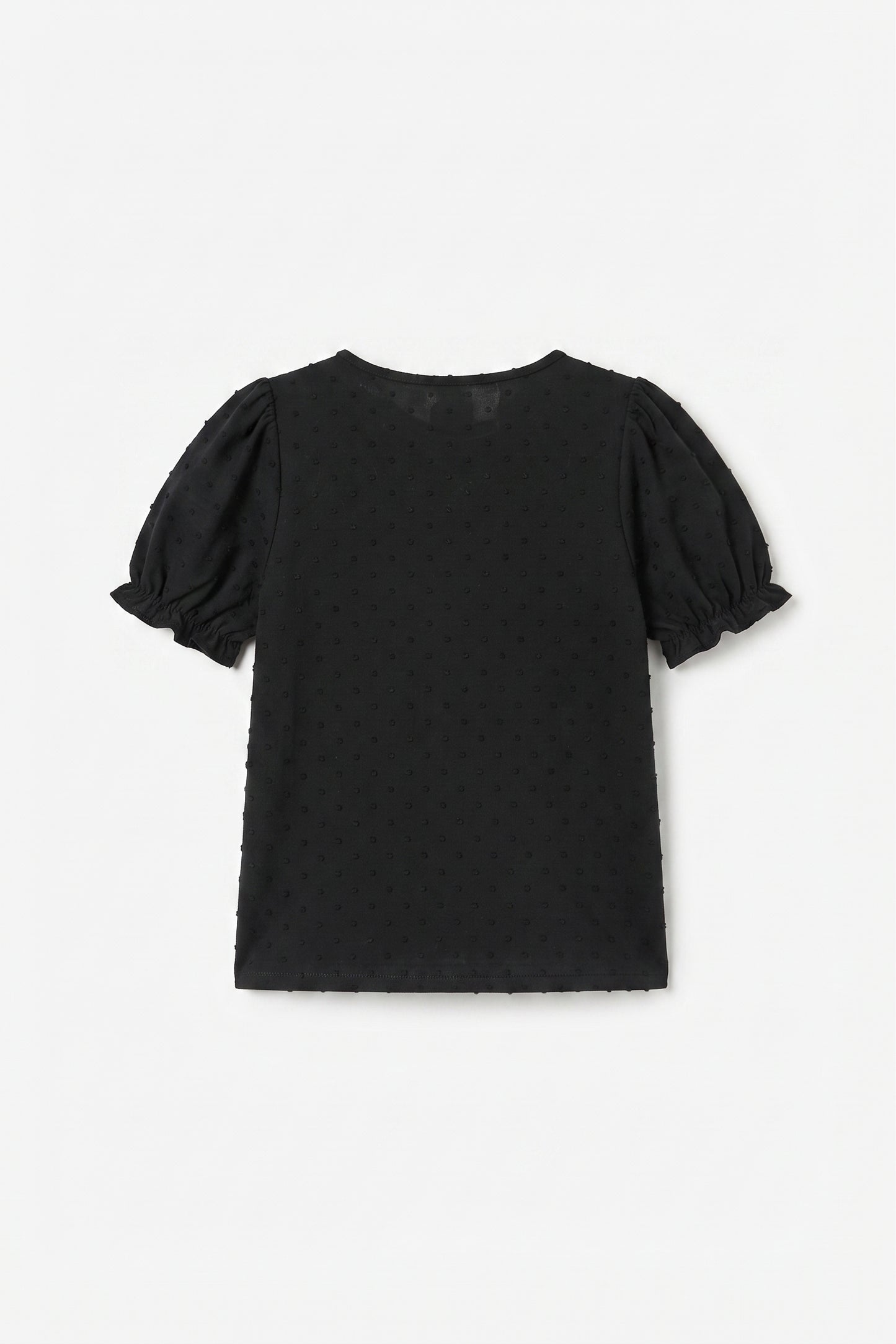 Girls' Ruffle Short Sleeve Crewneck Top – Casual Summer Blouse, Size 7Y-8Y