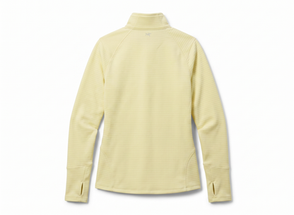 DSG Run Grid 1/4 Zip Waffle Long Sleeve Pullover – Women's, Yellow, Medium