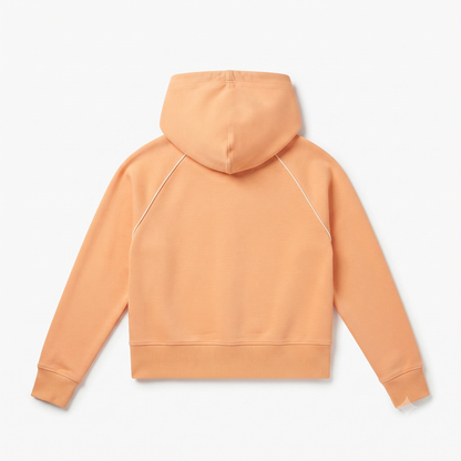 Women's DSG 1/4 Zip Sport Fleece Hoodie, Orange Size Large
