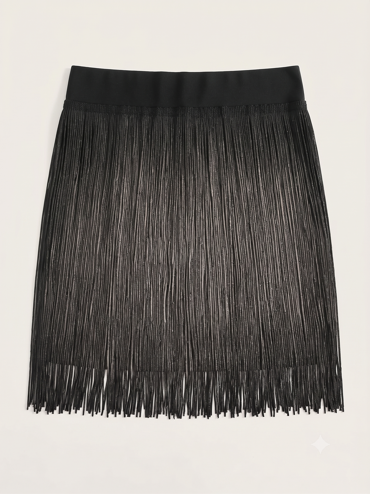 SEMATOMALA Split Tassel Bikini Cover-Up Mini Skirt – Women's, Black, XL