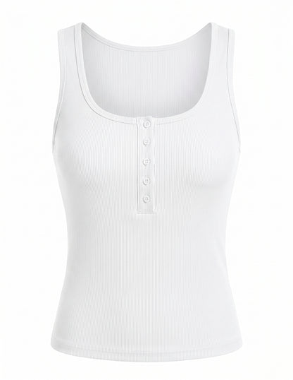 PRETTYGARDEN Women's Ribbed Knit Tank Top | Slim Fit | Small