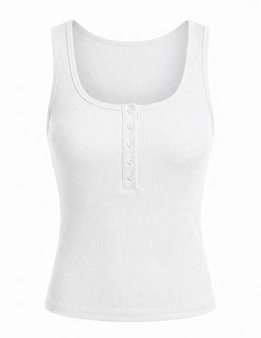 PRETTYGARDEN Women's Ribbed Knit Tank Top | Slim Fit | Small