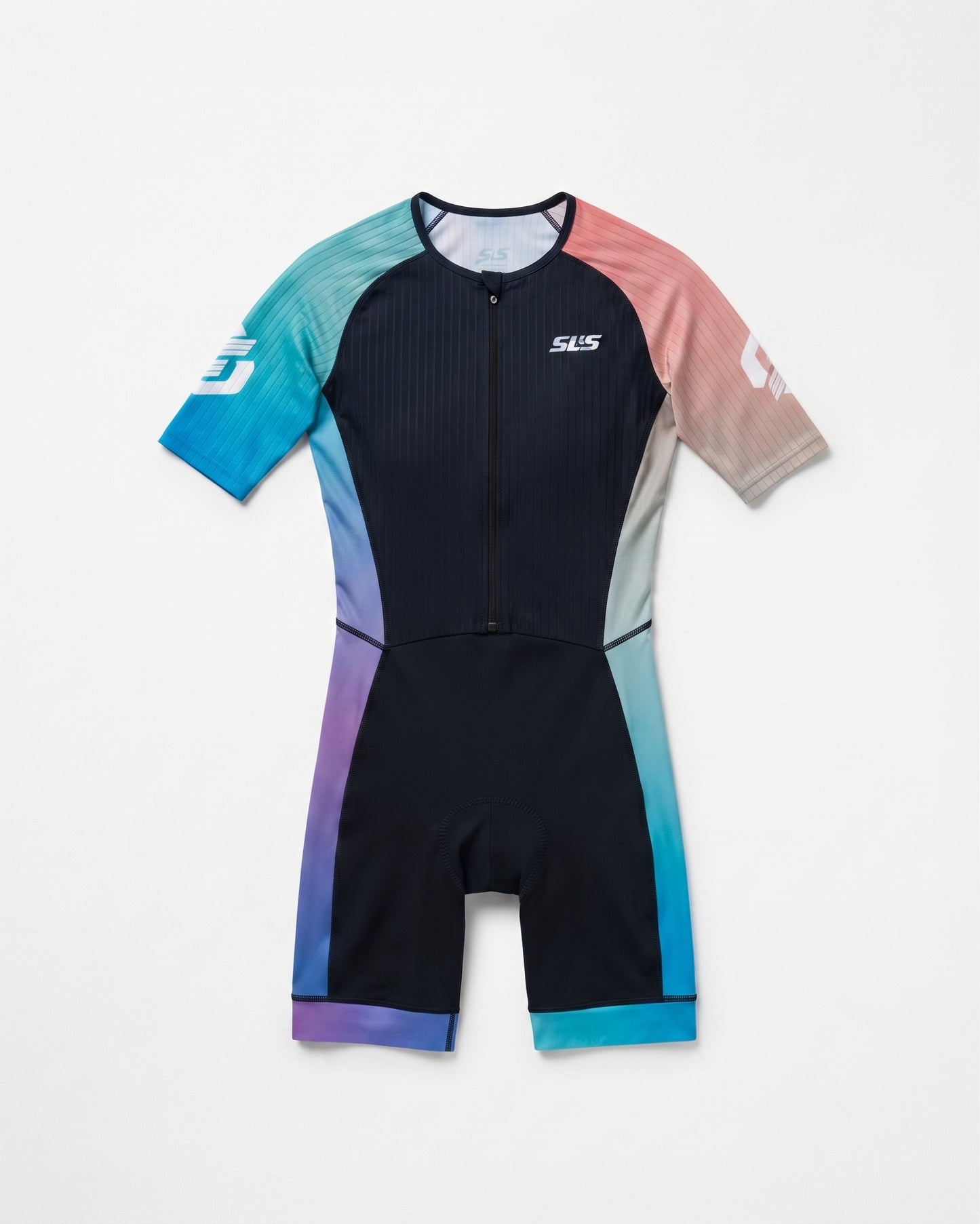 SLS3 Triathlon Suits Women Elite Aero Sleeved Tri Suit Women, Trisuit, Quick-Dry, Italian Chamois, Ready for Any Distance (Sky, X-Large)