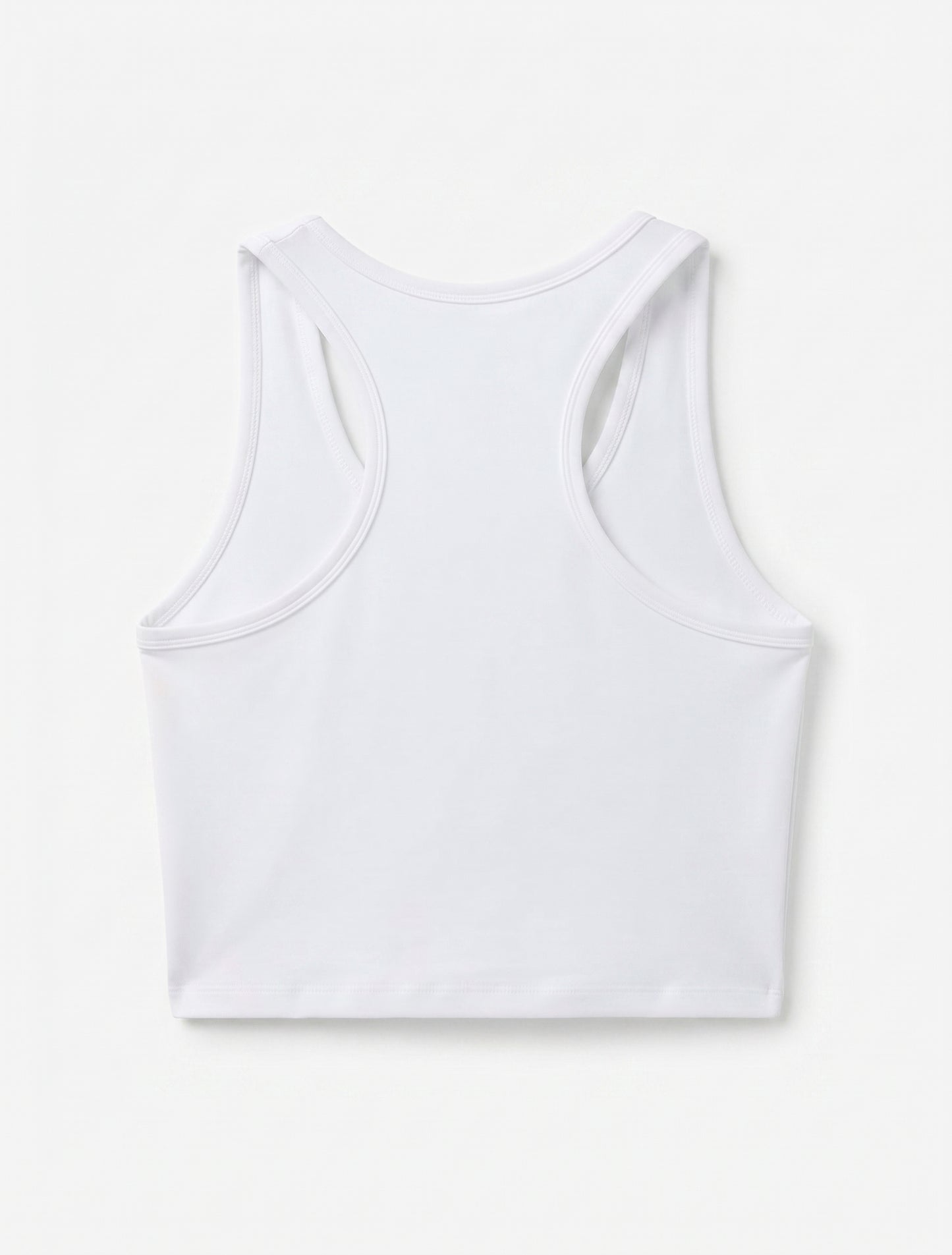 Women's Double Lined Racerback Crop Tank Top – Ultra-Soft Yoga & Athletic