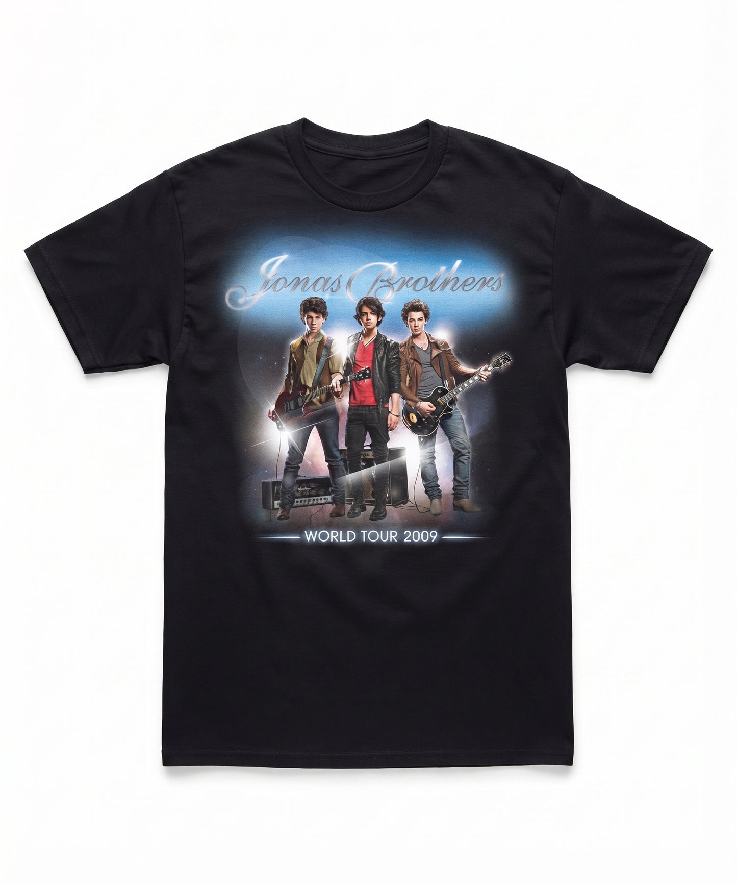 Jonas Brothers Official 2009 Tour T-Shirt – Black, Size Large