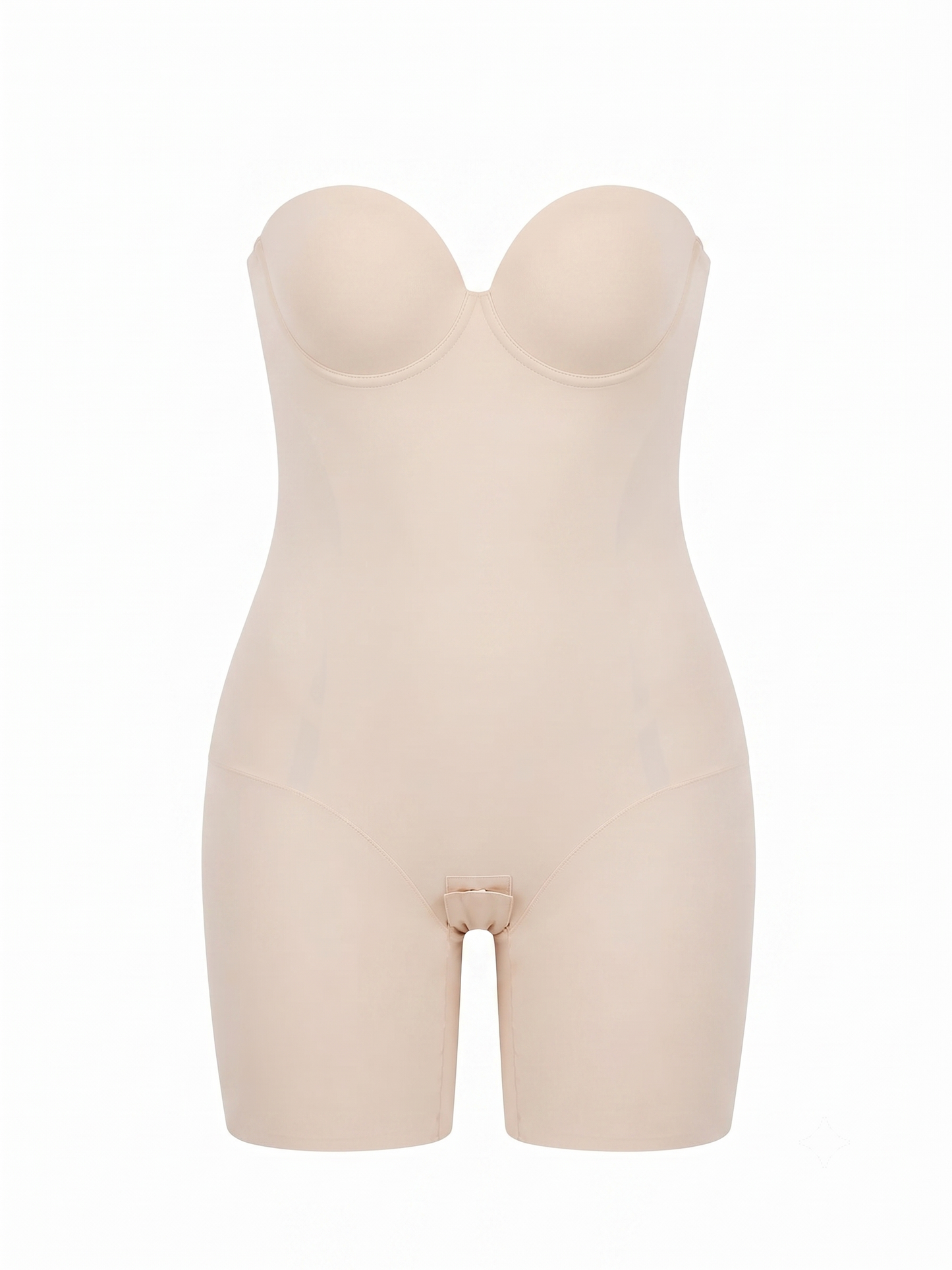 Women's Decorus Strapless Shapewear Bodysuit Beige Size XL