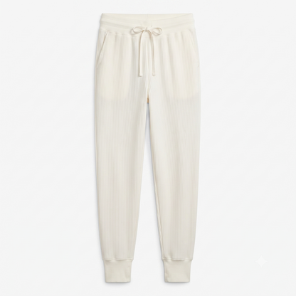 Women's DSG So Soft Ottoman Jogger - Light Cream - Size Large