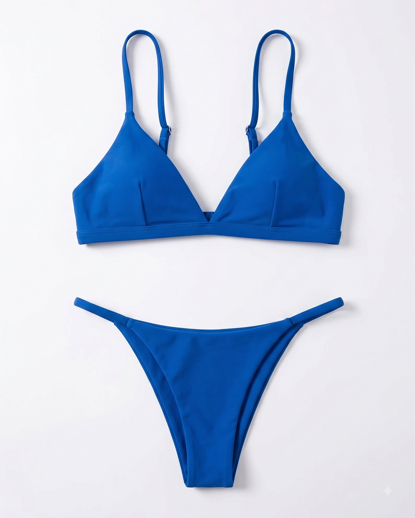 Jolefille Women's 2-Piece Thong Bikini Set – Peacock Blue, Size Small