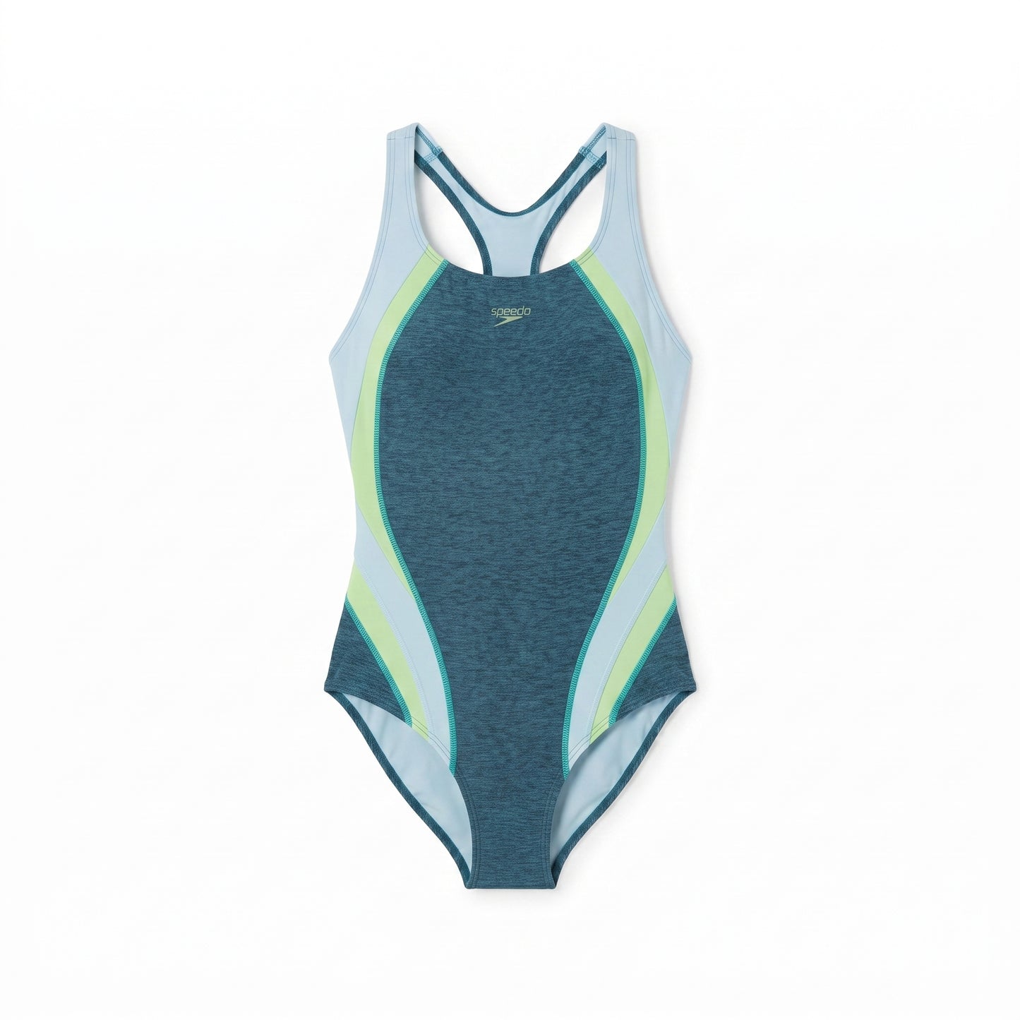 Speedo Heather Quantum Splice One-Piece Swimsuit – Women's Size 4