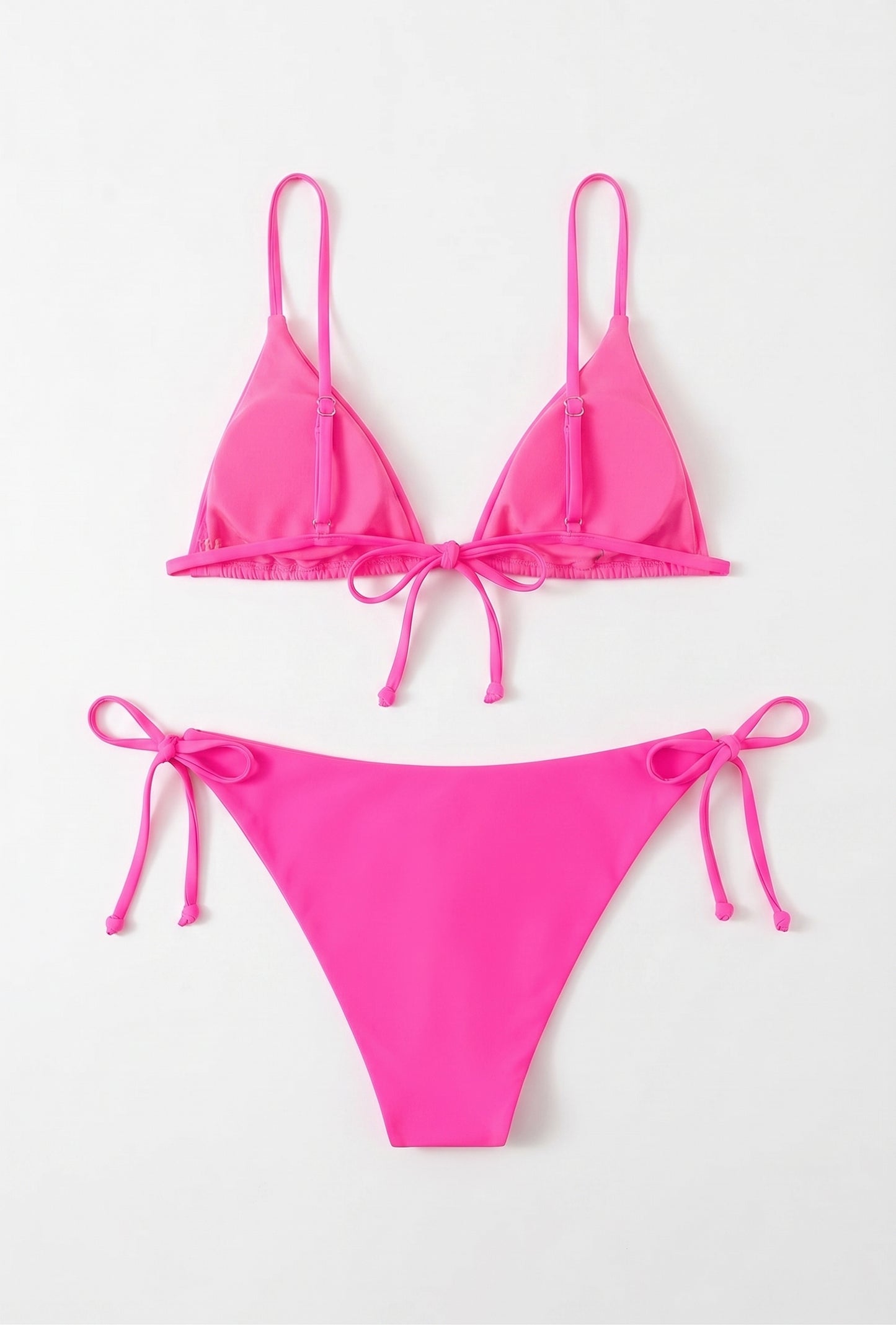 ZAFUL Women's Floral Triangle String Bikini – Pink, Size Medium