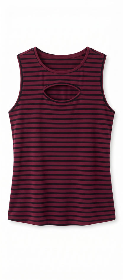 Milumia Women's Cut Out Rock Ripped Tank Top – Size L