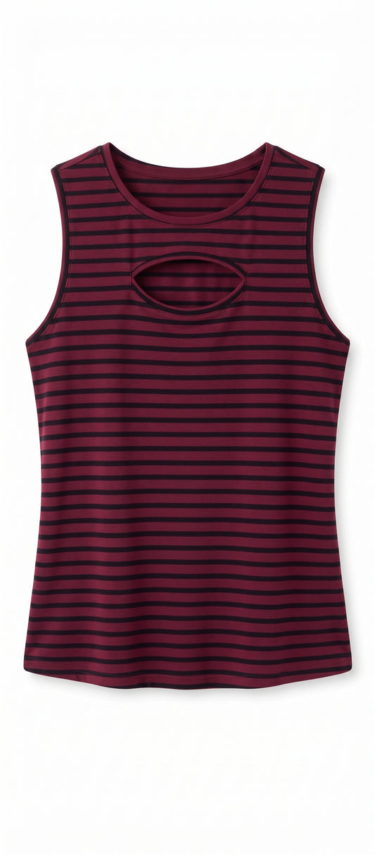 Milumia Women's Cut Out Rock Ripped Tank Top – Size L