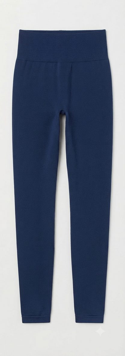 AUROLA Intensify Seamless Scrunch Legging – Women's 7/8 Yoga Pants, Tuxedo Blue, XL