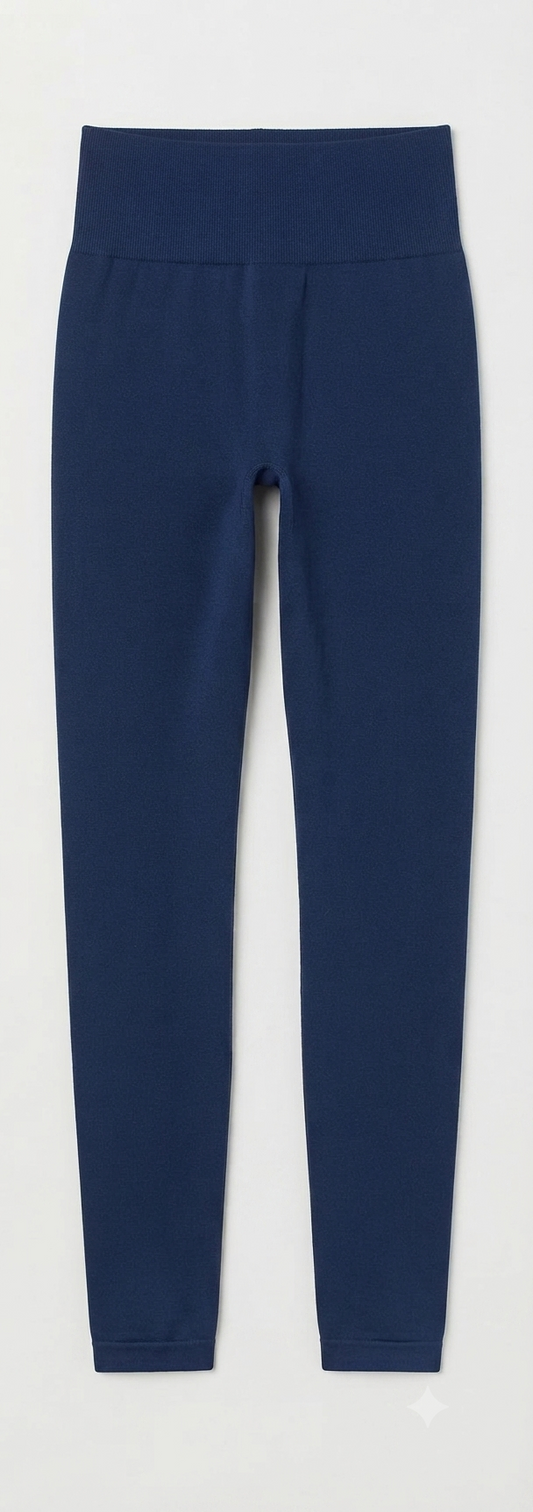 AUROLA Intensify Seamless Scrunch Legging – Women's 7/8 Yoga Pants, Tuxedo Blue, XL