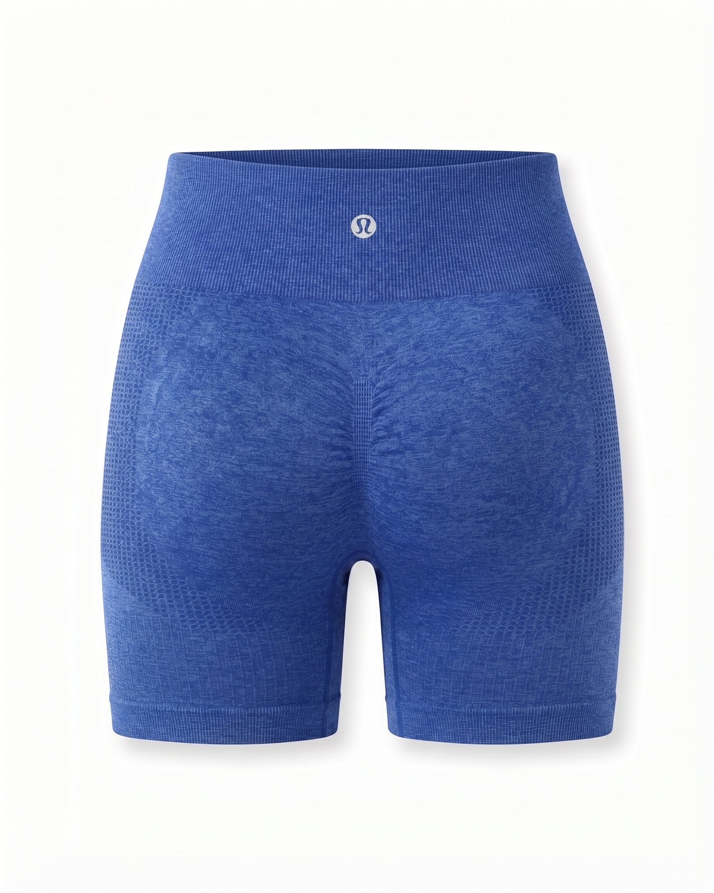 Women's RUNNING GIRL Workout Gym Shorts for Women Scrunch Butt,High Waist Tummy Control Seamless Athletic Running Biker Shorts Blue Size Large