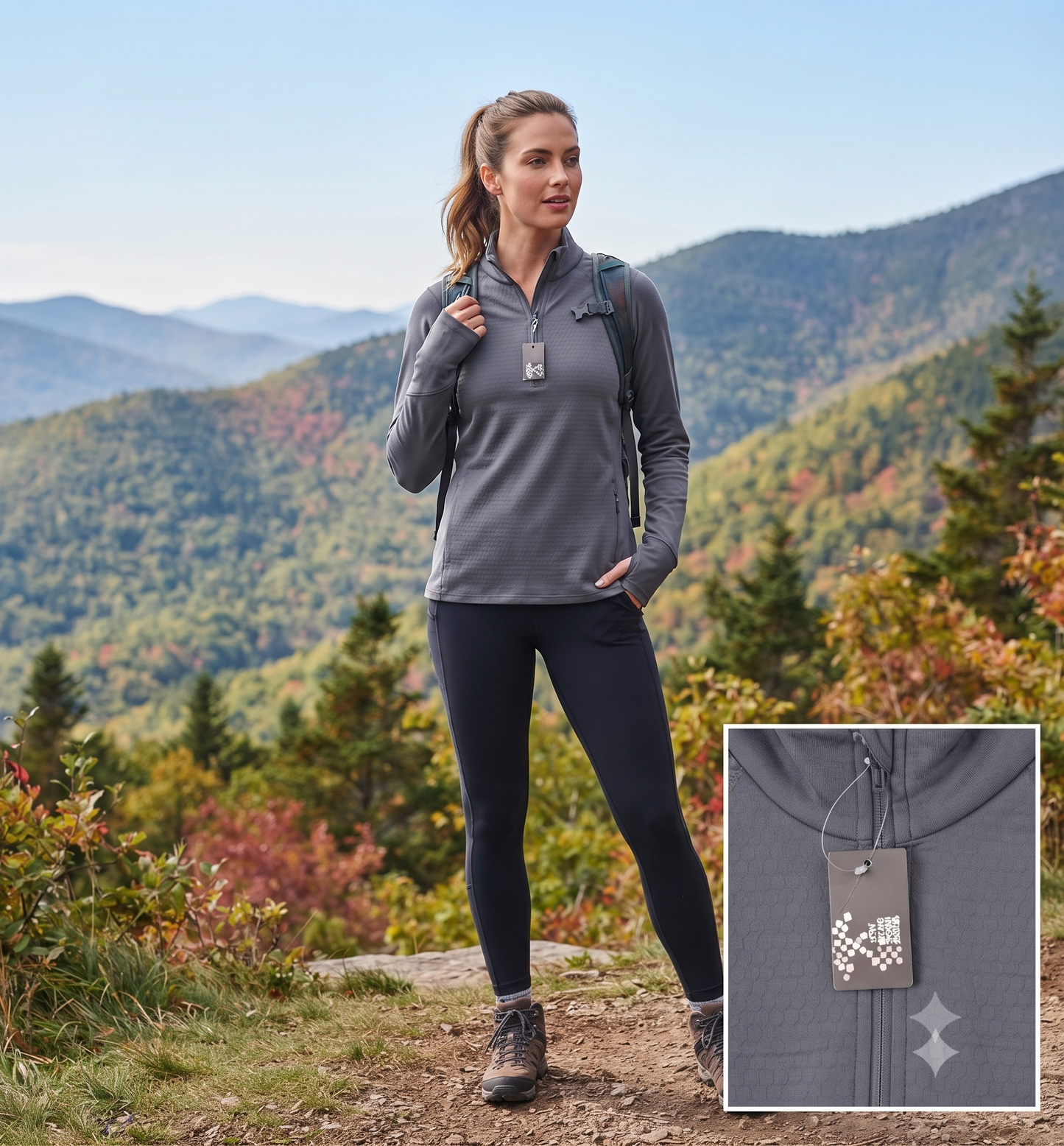 Women's DSG Cold Gear 1/4 Zip Pullover Charcoal Size XS
