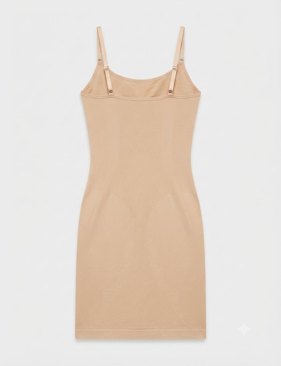 Women's SLIMBELLE Bodice Dress – Tummy Control Shaping Dress, Seamless (Size S)
