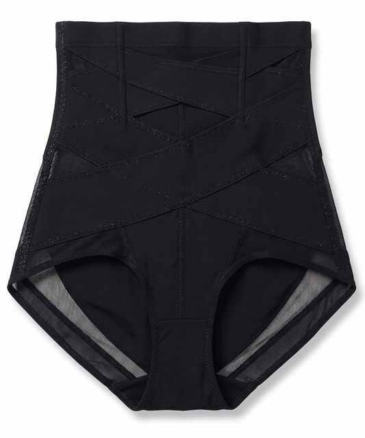 Women's Dulchany Tummy Control Shapewear Panties Black Size 2XL