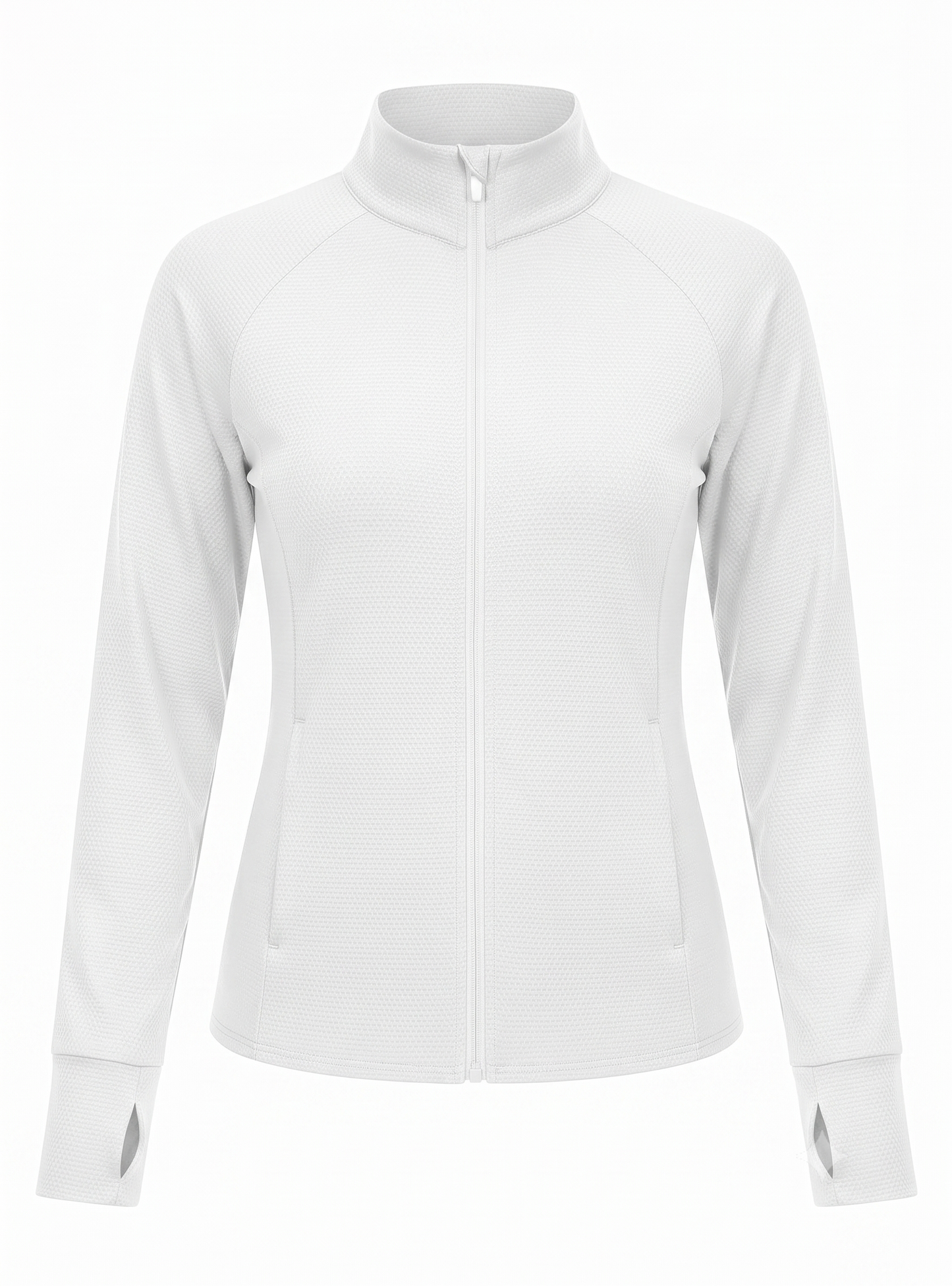 Women's Vldnery UPF 50+ Sun Protection Athletic Ruched Jacket White Small