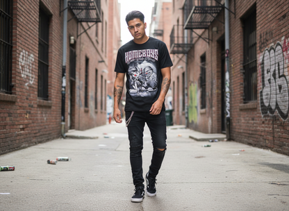 Chicano-Style Graphic T-Shirt - Dale Vida Homie
