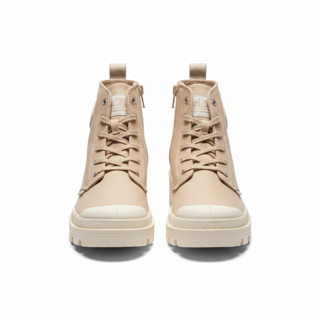 Woman's Palladium Pallabase Twill Boots Size 9.5